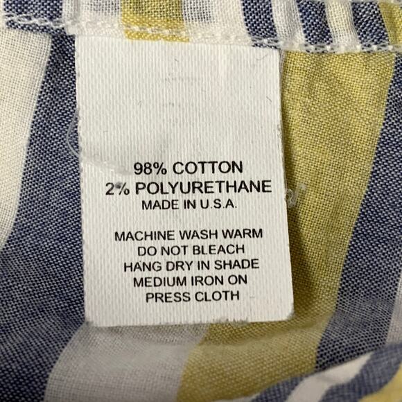 GITMAN BROS VINTAGE Size M White Grey Yellow Plaid One Pocket Long Sleeve Shirt - Picture 8 of 8